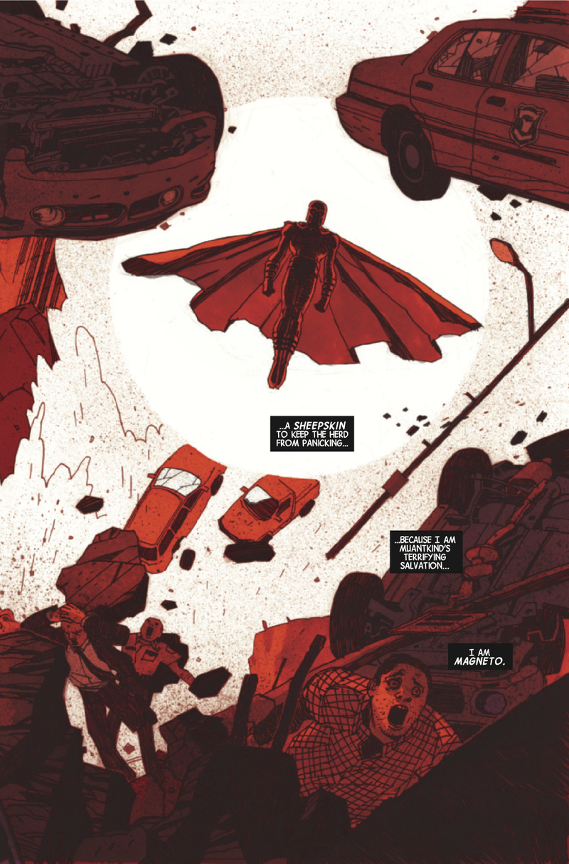 Illustration for article titled Exclusive preview: Erik’s rampage of terror continues in Magneto #5